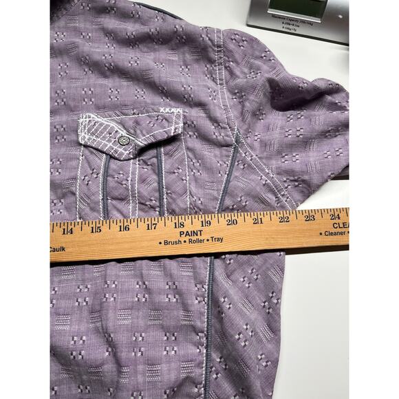 Buckle Black Shirt Large Athletic Fit Long Sleeve Button Down Western Cowgirl - Picture 12 of 15